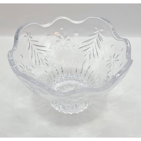 Mikasa Christmas Night Footed Bowl Serving Celebrations Centerpiece Holiday - Picture 2 of 8